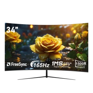 34-inch large curved gaming monitor