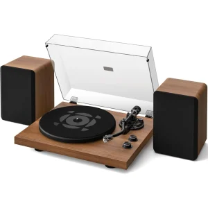 Vinyl Record Player with Stereo Speakers